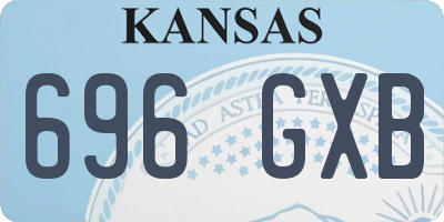 KS license plate 696GXB