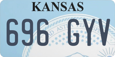 KS license plate 696GYV