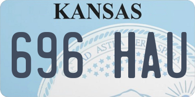 KS license plate 696HAU