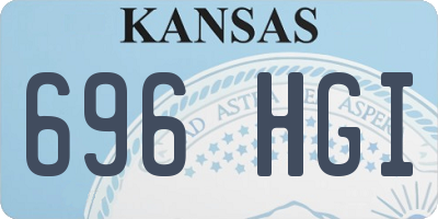 KS license plate 696HGI