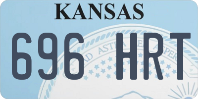 KS license plate 696HRT