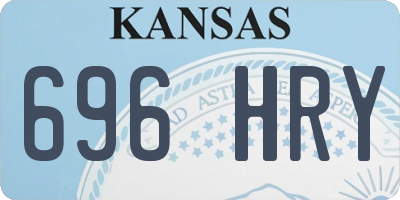 KS license plate 696HRY