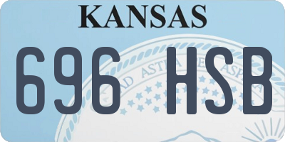 KS license plate 696HSB