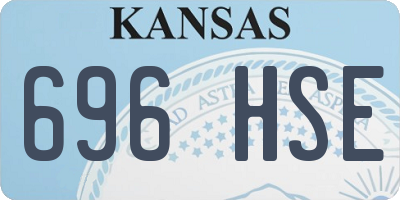KS license plate 696HSE