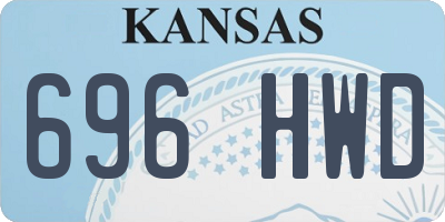 KS license plate 696HWD