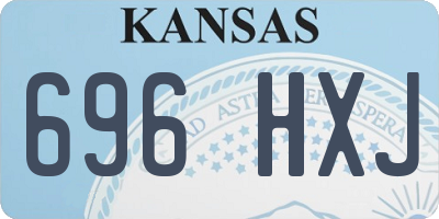 KS license plate 696HXJ
