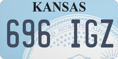 KS license plate 696IGZ