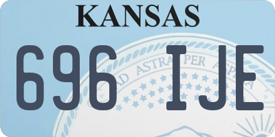 KS license plate 696IJE