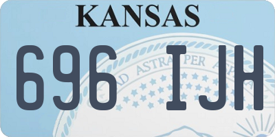 KS license plate 696IJH