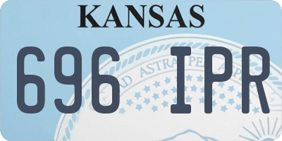 KS license plate 696IPR