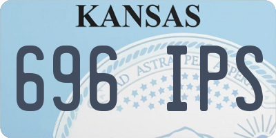 KS license plate 696IPS