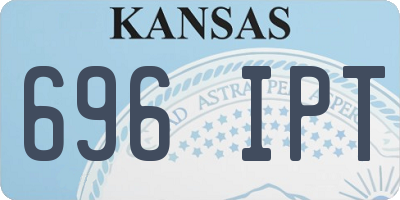 KS license plate 696IPT