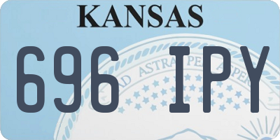 KS license plate 696IPY