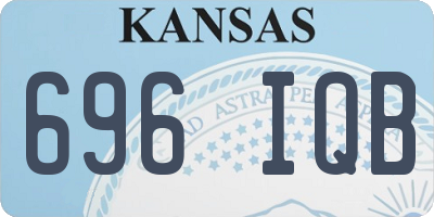 KS license plate 696IQB
