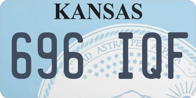 KS license plate 696IQF