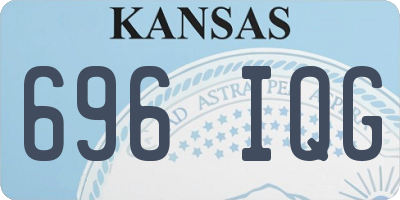 KS license plate 696IQG