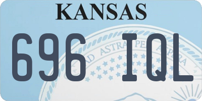 KS license plate 696IQL