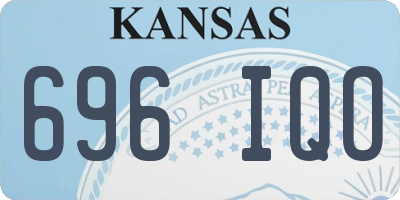 KS license plate 696IQO