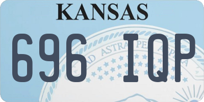 KS license plate 696IQP