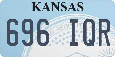 KS license plate 696IQR