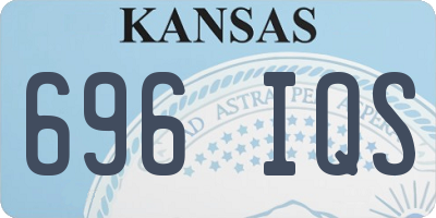 KS license plate 696IQS