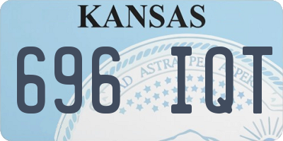 KS license plate 696IQT