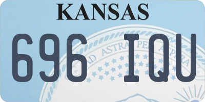 KS license plate 696IQU