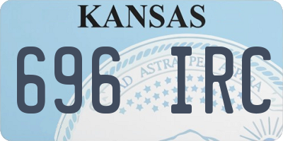 KS license plate 696IRC