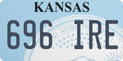 KS license plate 696IRE