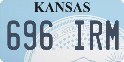 KS license plate 696IRM