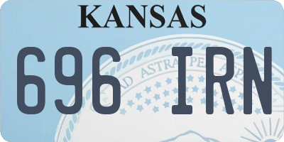 KS license plate 696IRN