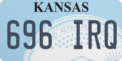 KS license plate 696IRQ