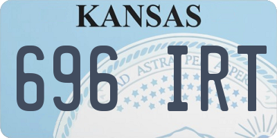 KS license plate 696IRT