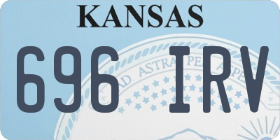 KS license plate 696IRV