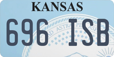 KS license plate 696ISB