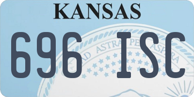 KS license plate 696ISC
