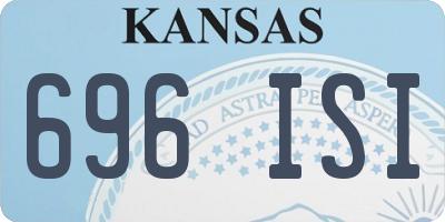 KS license plate 696ISI