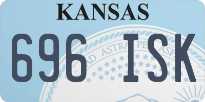 KS license plate 696ISK