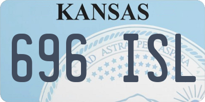 KS license plate 696ISL