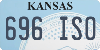 KS license plate 696ISO