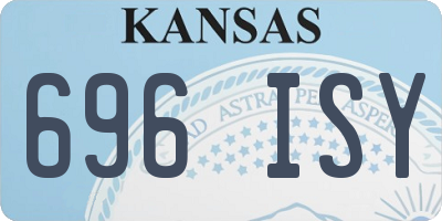 KS license plate 696ISY