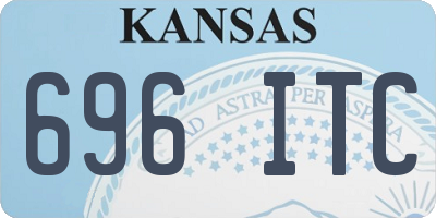 KS license plate 696ITC