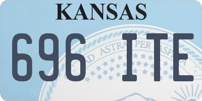 KS license plate 696ITE