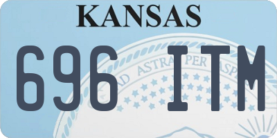 KS license plate 696ITM