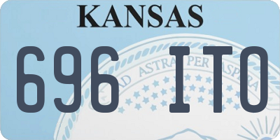 KS license plate 696ITO