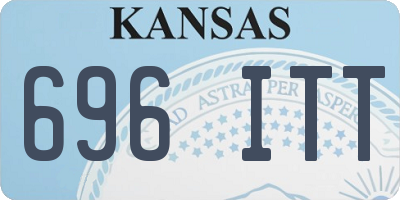 KS license plate 696ITT