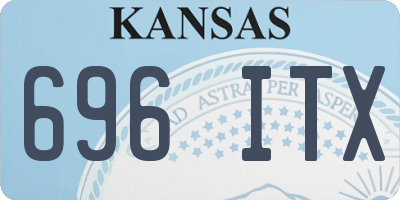 KS license plate 696ITX