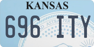 KS license plate 696ITY