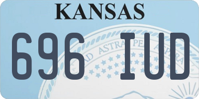 KS license plate 696IUD