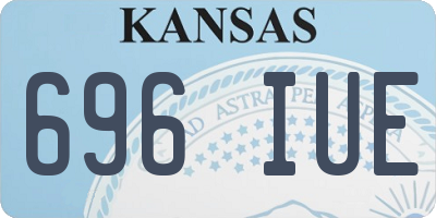 KS license plate 696IUE